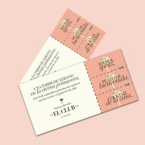 Boleta con desprendible y numeración full color 1 cara