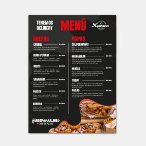 Cartas Menu